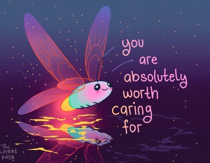 Something nearly all #chronicallyill people think some days is 'Am I worth the trouble.' And it can be very hard to see your own value when you feel like a burden. But you are NOT your illness. You are still that amazing person. You are worth it 💕 
Thank you @tlkateart