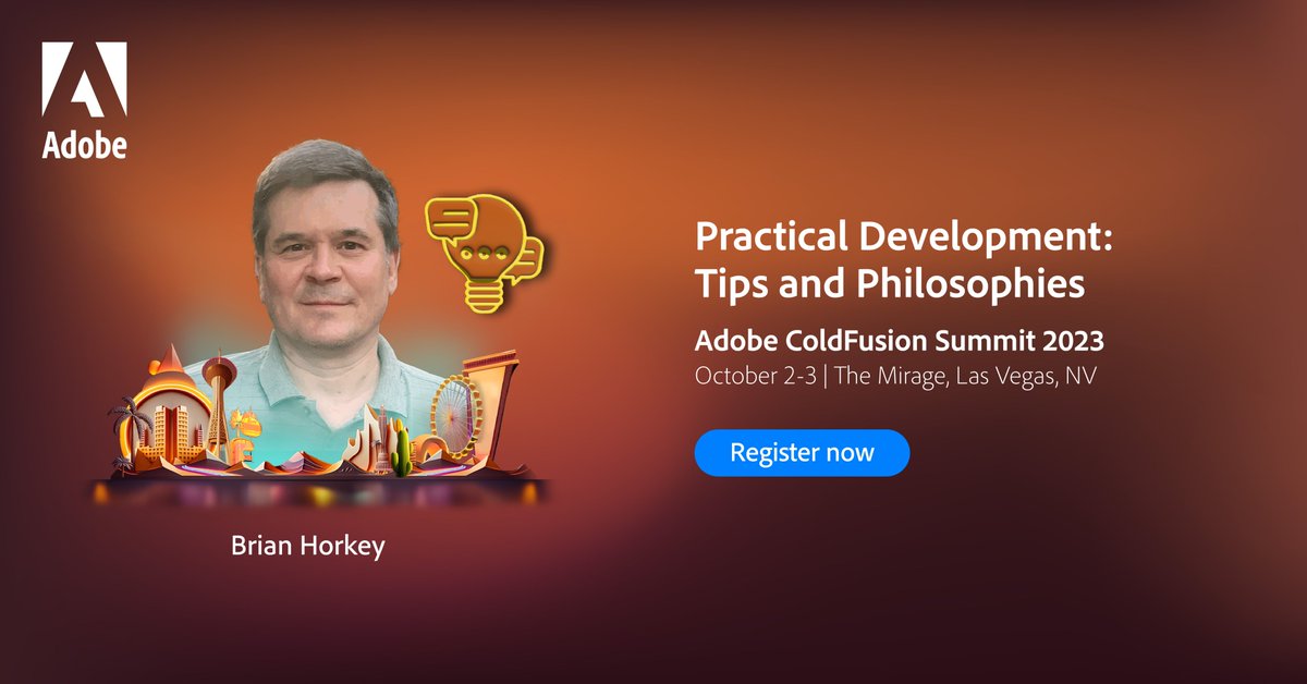 coldfusion's tweet image. Master MVC and optimize your coding game at Adobe ColdFusion Summit 2023. Discover data handling, custom tools, and app enhancements. Elevate your development skills!
Register now: bit.ly/3qt7T7l
#coldfusionsummit2023 #DataHandling #SQL