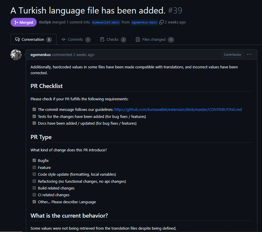getkuma's tweet photo. 🟢Turkish language🇹🇷 added✅

Thanks @egemen_kuss from @AstarNetworkTr_  community 💜 https://t.co/cznVxqevkw