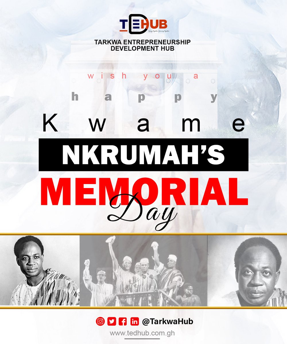 May this day serve as a reminder of the enduring legacy of Ghana's first President, Kwame Nkrumah, and his significant contributions to our nation's history and the African continent. Let's honor his vision of unity, progress, and independence.  #KwameNkrumah #GhanaIndependence
