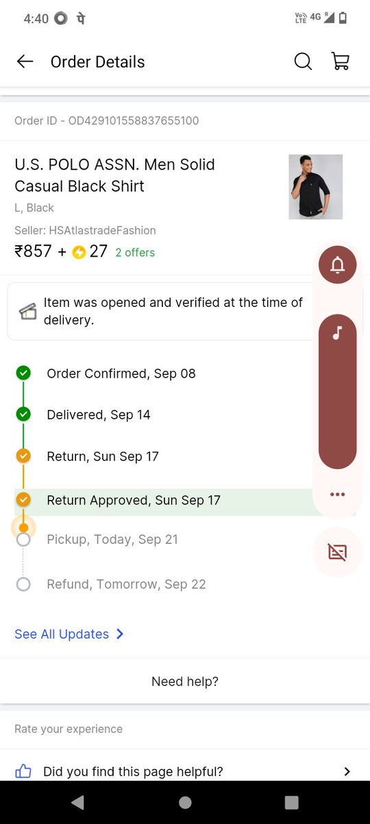 rrjyv's tweet photo. Dear @FSuppert @Flipkart I have ordered a product and since 14 September I want to return this and no body is coming to collect this.
Worst ever experience with Flipkart.
Even the delivery guy is not picking my call.
Do something ! https://t.co/buvFhz5jCt