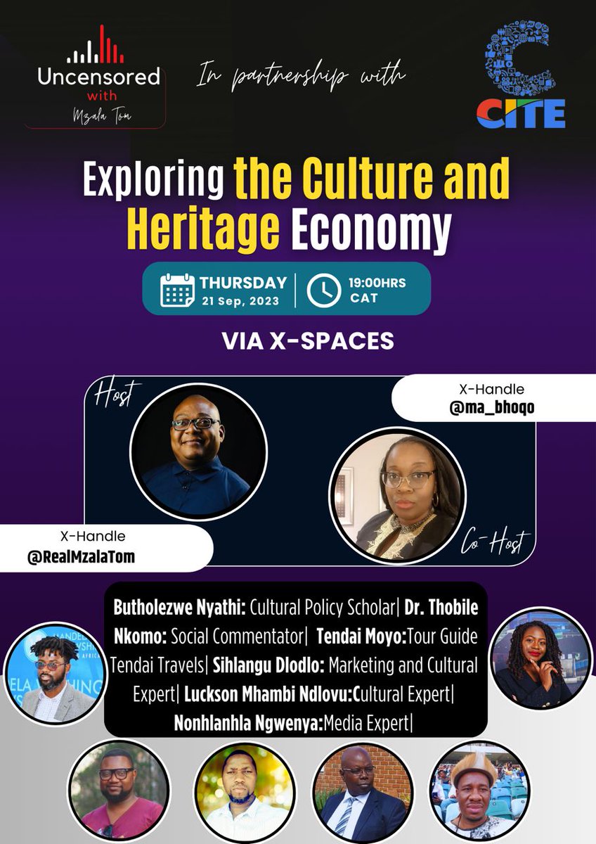 Please join us tonight for this exciting discussion with @kgosinyathi @zenzele @ma_bhoqo @qhube2003 @Luckson_Ndlovu @GraceToursVic1 @thobsa @lalla_ng @jqmayisa @BulawayoConnect @BulawayoForever @Kofi_SiribosBae @sonke114 @UncleMthwithi @thobsa @mtnkala @AmakhosikaziFM