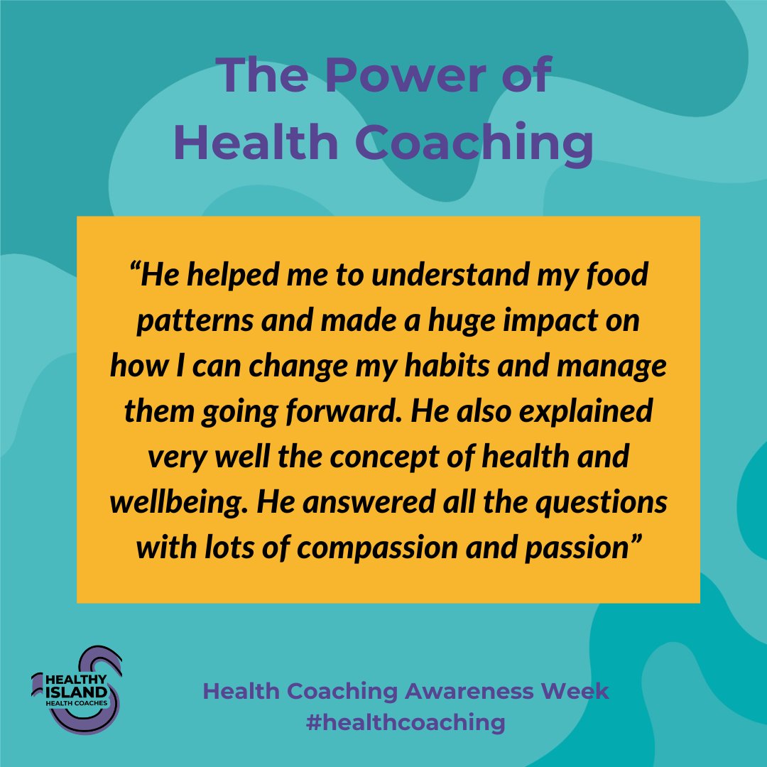 A comment from one our patients after seeing a health & wellbeing coach.
“He helped me to understand my food patterns and made a huge impact on how I can change my habits and manage them going forward'

#healthcoaching #healthylifestyle