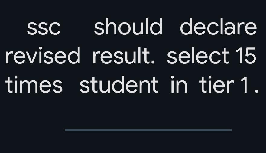 mahaveerjat0772's tweet photo. #DeclareRevisedCgl2023PreResult
#DeclareRevisedCgl2023PreResult 
#DeclareRevisedCgl2023PreResult 

Ssc should declare revised result. 
Many deserving students deprived from cgl mains. 
In Cgl 2021 15 times students shortlist for mains. 
Why not in 2023. https://t.co/nZCZrGTJNh