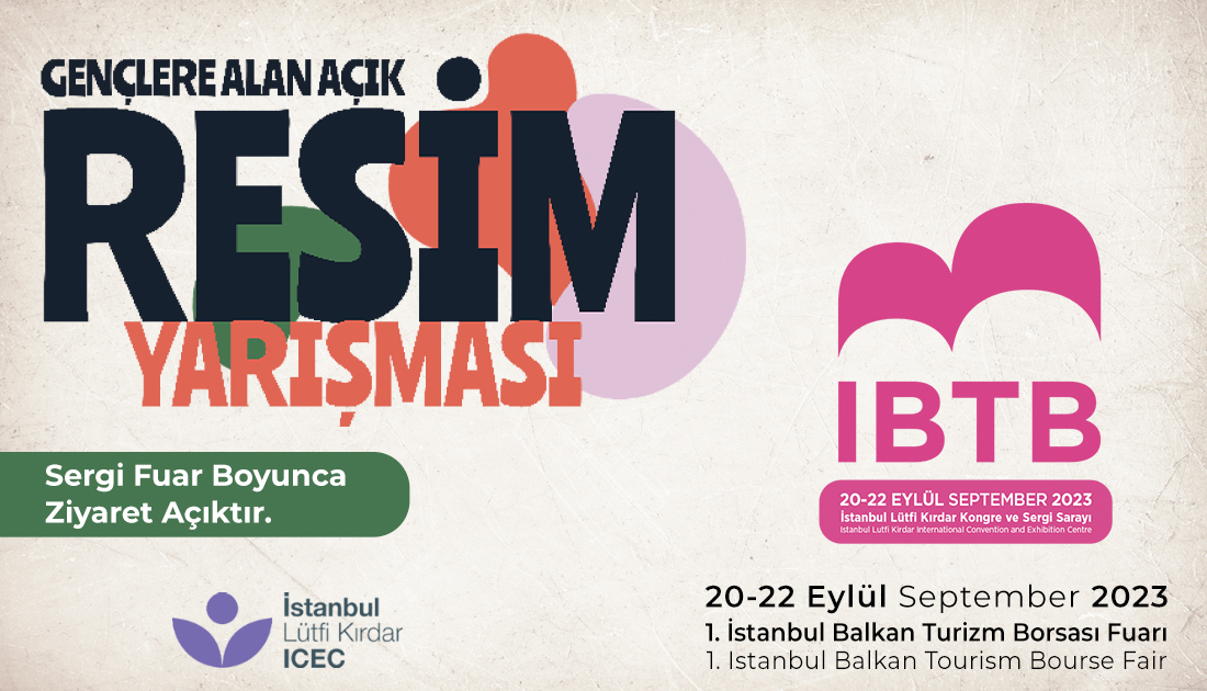İBB Kültür AŞ’nin genç yetenekleri kendilerini özgür hissettikleri bir ortamda sanat pratiklerini göstermeleri ve hikâyelerini anlatmaları için teşvik ettiği Gençlere Alan Açık: Resim Yarışması eserleri 1.İstanbul Balkan Turizm Borsası Fuarı boyunca ziyarete açıktır.