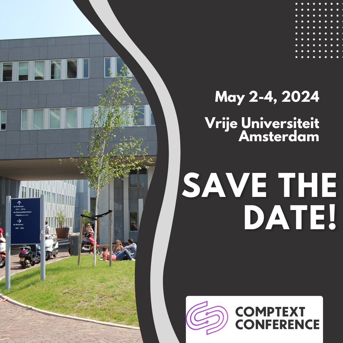 SAVE THE DATE! 🗓️ 6th Annual COMPTEXT Conference: May 2-4, 2024