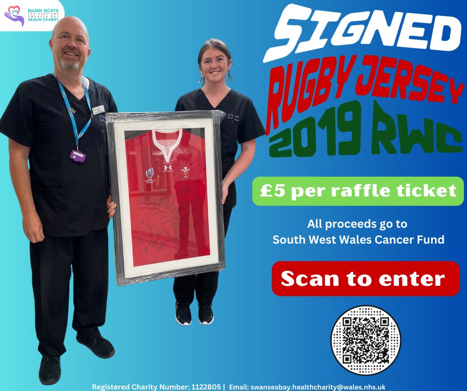 THE SOUTH WEST WALES CANCER FUND (@swwcancerfund) on Twitter photo 🏉The Rugby World Cup is well underway and we have an exciting raffle which has just launched!
💙All proceeds go to our Cancer Centre💙
For more information, check out the link below👇
register.enthuse.com/ps/event/signe…
<a href="/SWWCancerCentre/">South West Wales Cancer Centre</a> 🏉The Rugby World Cup is well underway and we have an exciting raffle which has just launched!
💙All proceeds go to our Cancer Centre💙
For more information, check out the link below👇
register.enthuse.com/ps/event/signe…
<a href="/SWWCancerCentre/">South West Wales Cancer Centre</a>