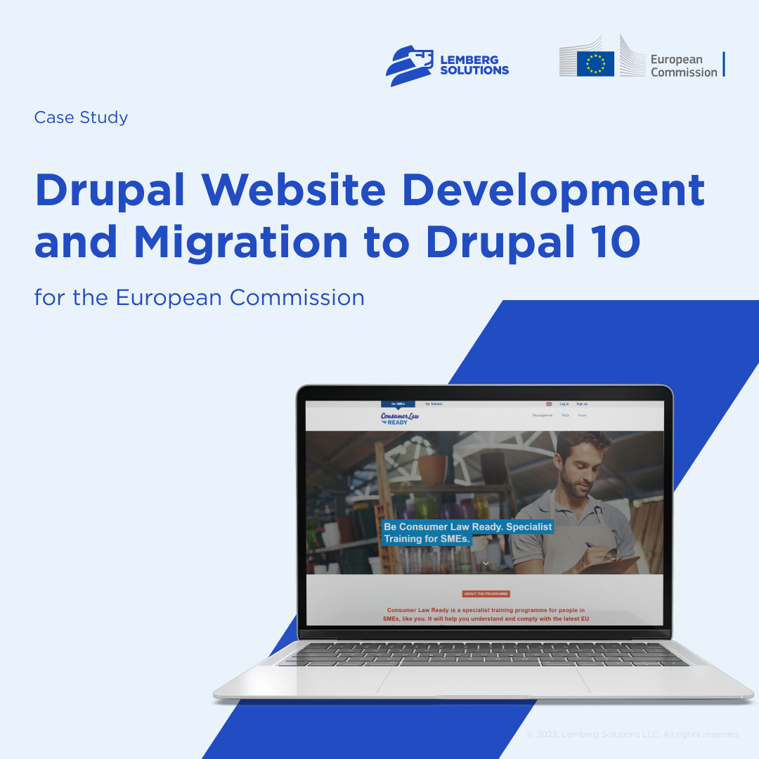 WeAreLemberg's tweet image. Learn how our Consumer Law Ready project has evolved from the #Drupal7 forum website to the latest #Drupal10 multi-language platform with e-learning functionality. 

More here: bit.ly/3Zquuyp