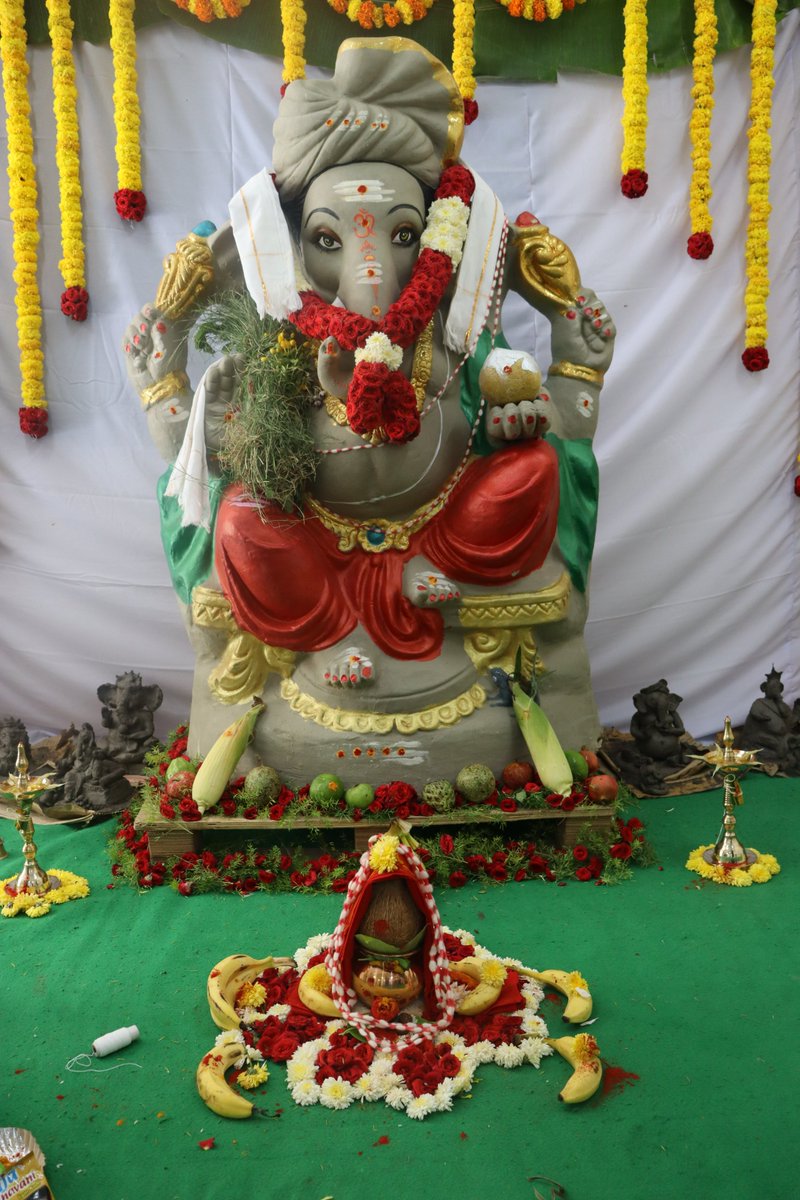 IIITRaichur's tweet photo. Embracing the Divine Presence: Ganesh Puja at IIIT Raichur ποΈβ¨
#IIITRGaneshPuja #BlessingsAndUnity https://t.co/y92fhN9MaW