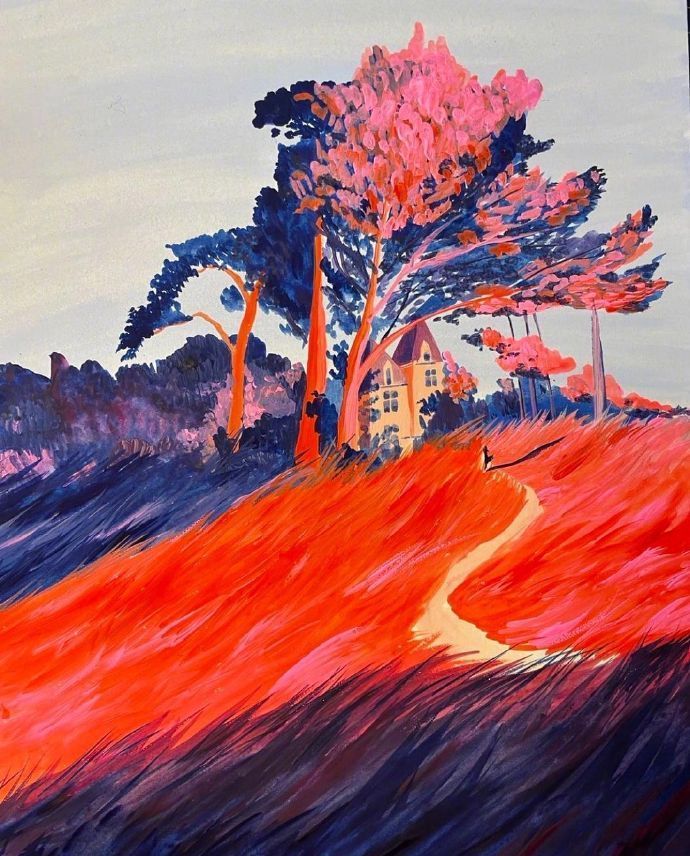 Amidst a world of suffering, the solitary soul remains serenely alone.