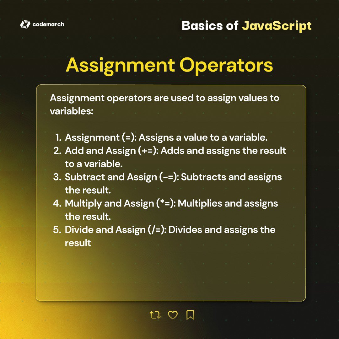 Javascript Operators(Part-2): - Thread from codemarch @codemarch - Rattibha