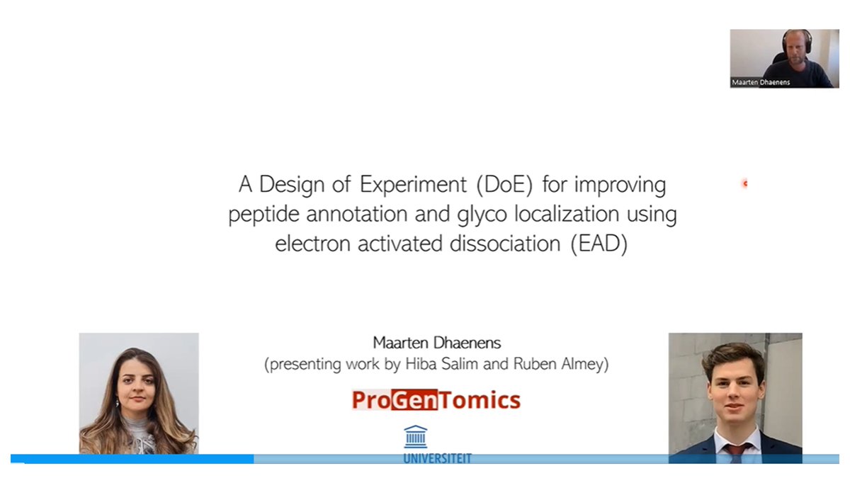 BioA_UB's tweet photo. A webinar from @SCIEXnews  on "Improving Peptide Annotation and Glycan Localization Using EAD" by Dr. Estela Giménez and Dr. Maarten Dhaenens! This innovative research is a result of collaboration between #Bioanalysis and #Progentomics groups.
https://t.co/PazbEUC3dS https://t.co/2pshPYYoqH