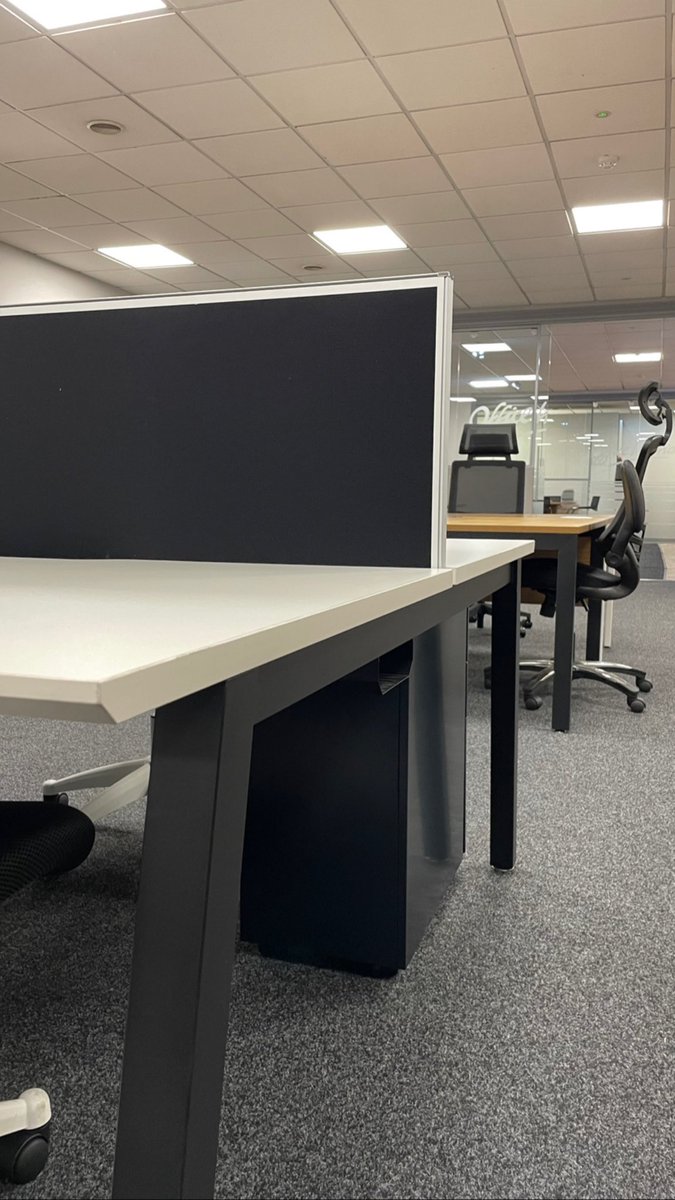 OFFICEINTERIOR5's tweet photo. Clean lines, sleek A frame design and NO long lead times on this bench system, all in stock โ
. For costs and full spec contact sales@officeinteriorswholesale.co.uk #officefurniture #officedesk #benchdesking #desksetup #officerenovation #officerefurbishment #interiordesign #fyp https://t.co/NGtteKAK20