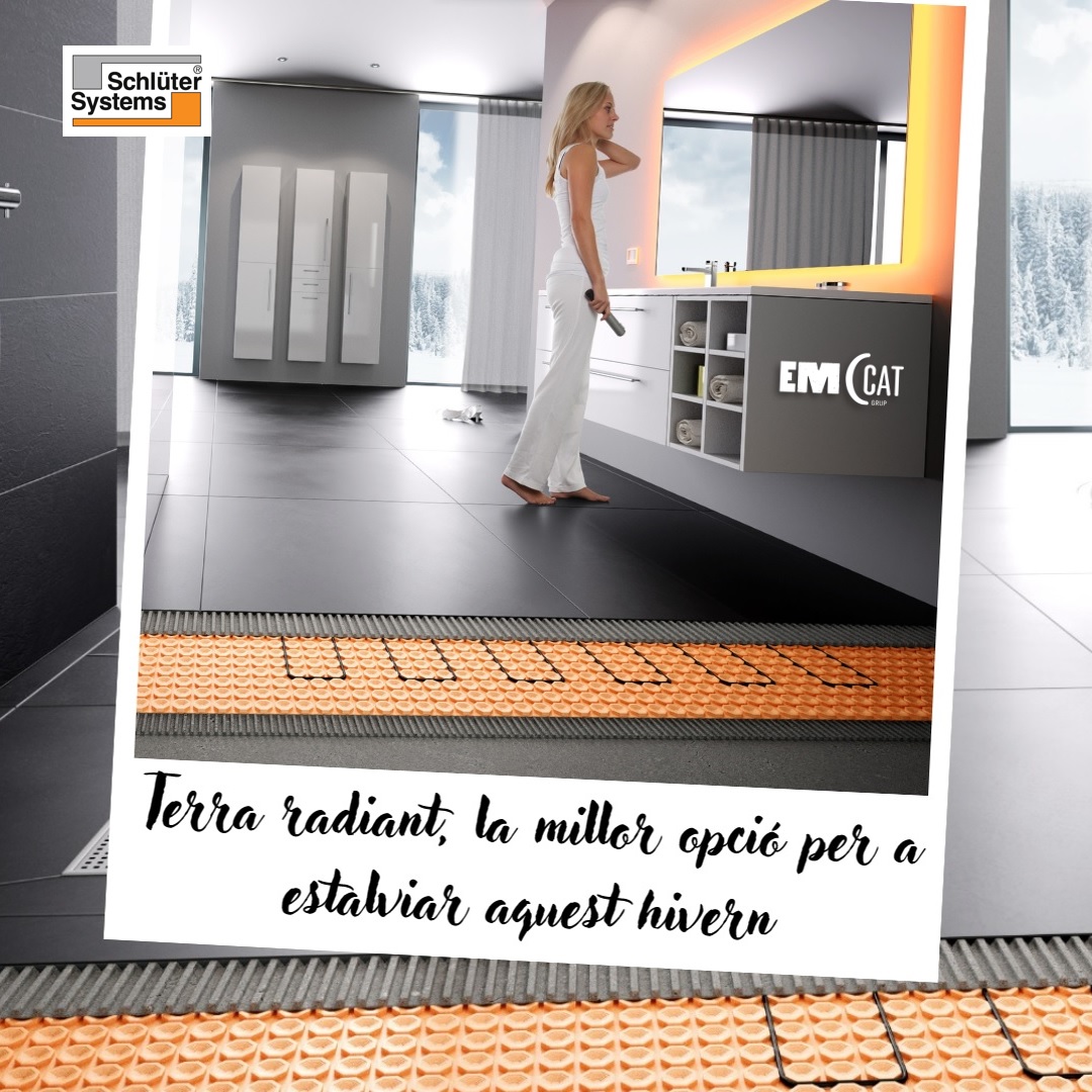 EmccatGrup's tweet photo. 🤔Estàs pensant en instal·lar #terra #radiant a casa?Amb la #làmina Schlüter®-DITRA-HEAT-DUO obtindràs un #escalfament més ràpid respecte als sistemes tradicionals de #calefacció. ℹ Assessora't amb els nostres professionals! https://t.co/Chfy6VD2kl https://t.co/qQnlbP8ava