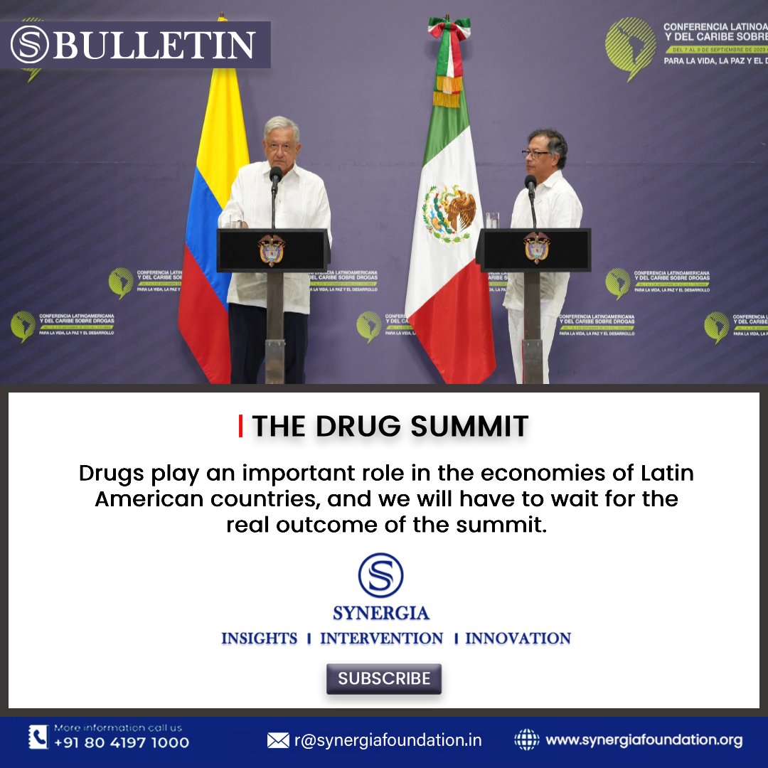 The Drug Summit
Read more:
synergiafoundation.org/insights/analy…
Subscribe to our insights:
synergiafoundation.org/insights

#LatinAmericaSummit #DrugPolicyReform #DrugTrafficking #GustavoPetro #AllianceAgainstDrugs #HarmReduction #PublicHealthApproach #RootCauses #DrugFreeWorld #RegionalCooperation