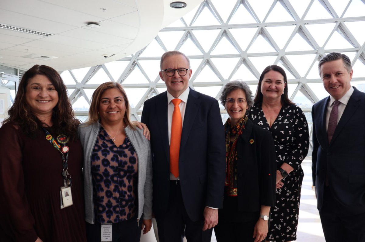 Very excited to host Prime Minister, the Hon Anthony Albanese and the Hon Mark Butler, Minister for Health and Aged Care, at @sahmriAU this morning to announce the national inquiry into COVID-19.