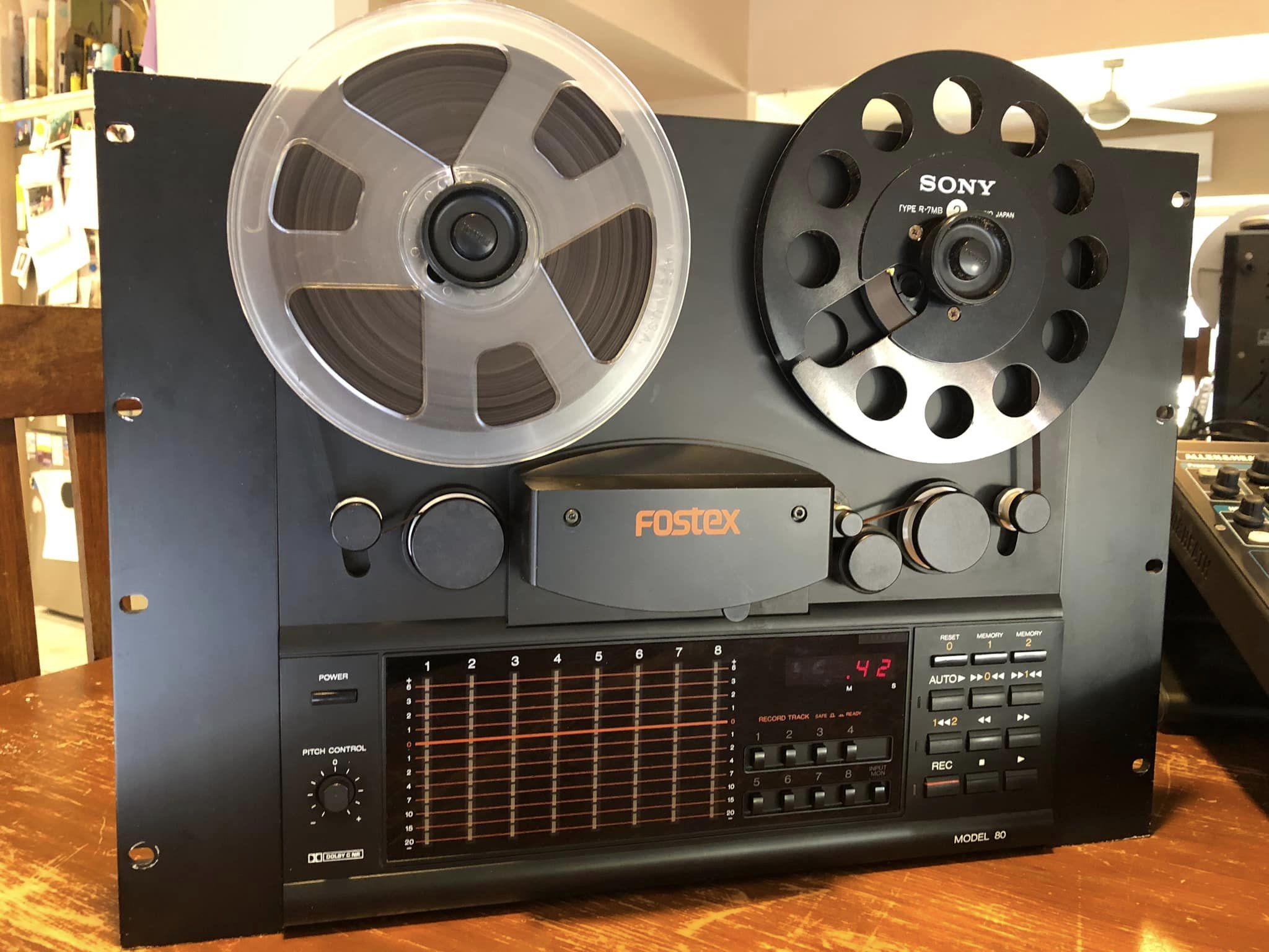 Made in the 70's on X: Fostex Model 80 (1985) 8-track, 8-channel tape  recorder (photo: James Clark) #fostex #reeltoreel #vintageaudio #vintage  #retro #hifi #analog #audiotape  / X
