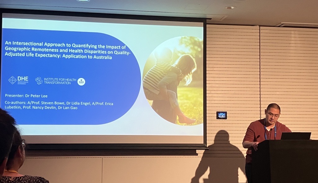 🌟 Let's give @LeeThePeter a round of applause for an amazing and informative presentation
"An Intersectional Approach to Quantifying the Impact of Geographic Remoteness and Health Disparities on Quality-Adjusted Life Expectancy: Application to Australia" <a href="/IHT_Deakin/">Institute for Health Transformation</a>  #AHES2023