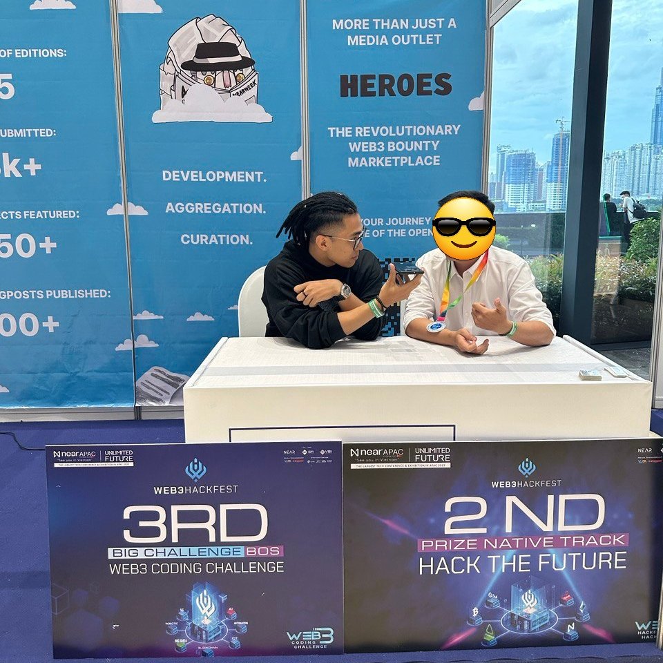 NEARWEEK's tweet photo. #NEARAPAC - A chance to delve deeper into the perspectives of builders in Vietnam and the wider APAC region ❤️
Lucky enough, among the 5,000+ developers who participated in the #Web3 Hackfest hackathon, we had the privilege of interviewing two winning teams from each track 👀
Both teams shared captivating stories and journeys of how they became web3 builders 💥
- Flash UI ⚡️
The first team we interviewed is FlashUI - an open-source library of user interface components developed using BOS components, providing a diverse collection of UI components readily available for anyone.
Check out the component here: https://t.co/WUTayGm2Jl
The team comprises recent graduates who are highly enthusiastic about blockchain technology. Prior to participating in the hackathon this time, they mentioned that while they had prior experience developing on blockchain networks, this was their first venture into building something on the #BOS.
When discussing the comparison between the devX on #BOS and other environments, Khanh from FlashUI noted that despite the shortcomings of #BOS, such as the lack of public libraries (which actually inspired the creation of FlashUI), a major advantage of building on #BOS is that the components are stored directly on the blockchain, making them fully composable.
The team also finds the concept of #BOS, a universal layer capable of aggregating various types of dApps on different blockchains, to be intriguing and practical.
- TOCEP 🎓
Now, turning our attention to the second team, TOCEP, which achieved success in both tracks. TOCEP is a #Web3 e-learning platform designed to empower both learners and educators, addresses the issue of educators lacking the flexibility to modify their courses and learners being unable to tailor their learning path.
Participating in the hackathon this time marked the team's inaugural project. Prior to this, their experience was limited to creating small smart contracts with Solidity and Substrate solely for educational purposes.
TOCEP is a dapp built solely on #NEAR with a part of the application harnessing the capabilities of #BOS. When considering the differences between building on #NEAR as opposed to Ethereum or Substrate, the team highlighted that NEAR stands out as one of the most developer-friendly Layer 1 platforms with its comprehensible logic & thorough documentation.
TOCEP also mentioned they will continue to develop the platform and hope to launch in the near future!
- Remarks ✍️
Vietnam, and the broader APAC region, is a dynamic hub teeming with passionate builders brimming with innovative ideas.
#NEAR, in particular, has captured the interest of both users and builders in the region.
@NearVietnamHub is doing an exceptional job in fostering developers for the ecosystem. Both teams mentioned that they learned Rust and how to build smart contracts through classes and bootcamps organized by the hub in partnership with @vbi_academy 💥