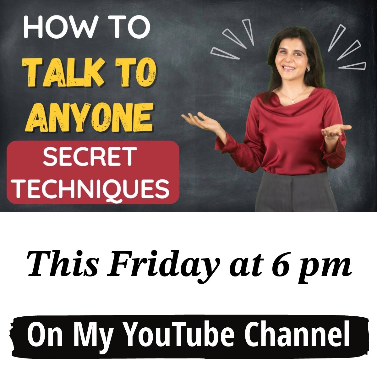 My Secret Techniques: Talk to Anyone with Confidence?
Don't miss out this IMPORTANT video 📷
22nd Sep. at 6 pm! (IST).
.
.
#ChetChat #howtotalktoanyone