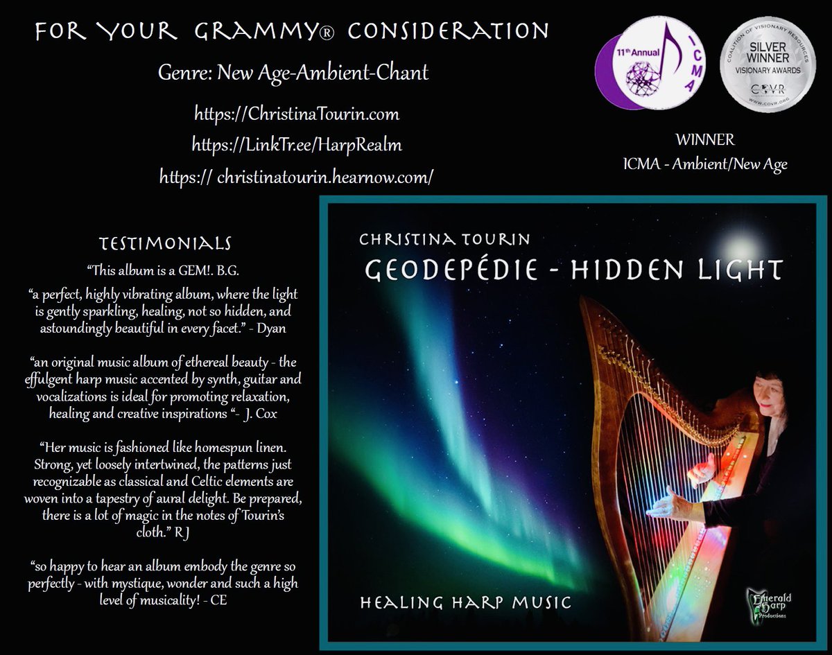 FYC Christina Tourin New Age/Ambient/Chant

spotify.link/PIbFihCHgDb Thank You!