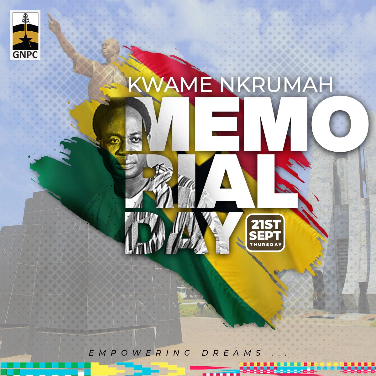 Happy Memorial Day🇬🇭🇬🇭

#KwameNkrumah #MemorialDay #GNPC #EmpoweringDreams #ImpactingLives #Ghana