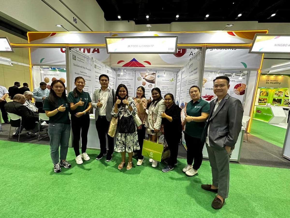 FPGROUP1's tweet photo. Food ingredients Asia (FiA) Day 2
Welcome everyone to our booth
#FiA2023 #soyprotein https://t.co/nM1bSDs3Cn