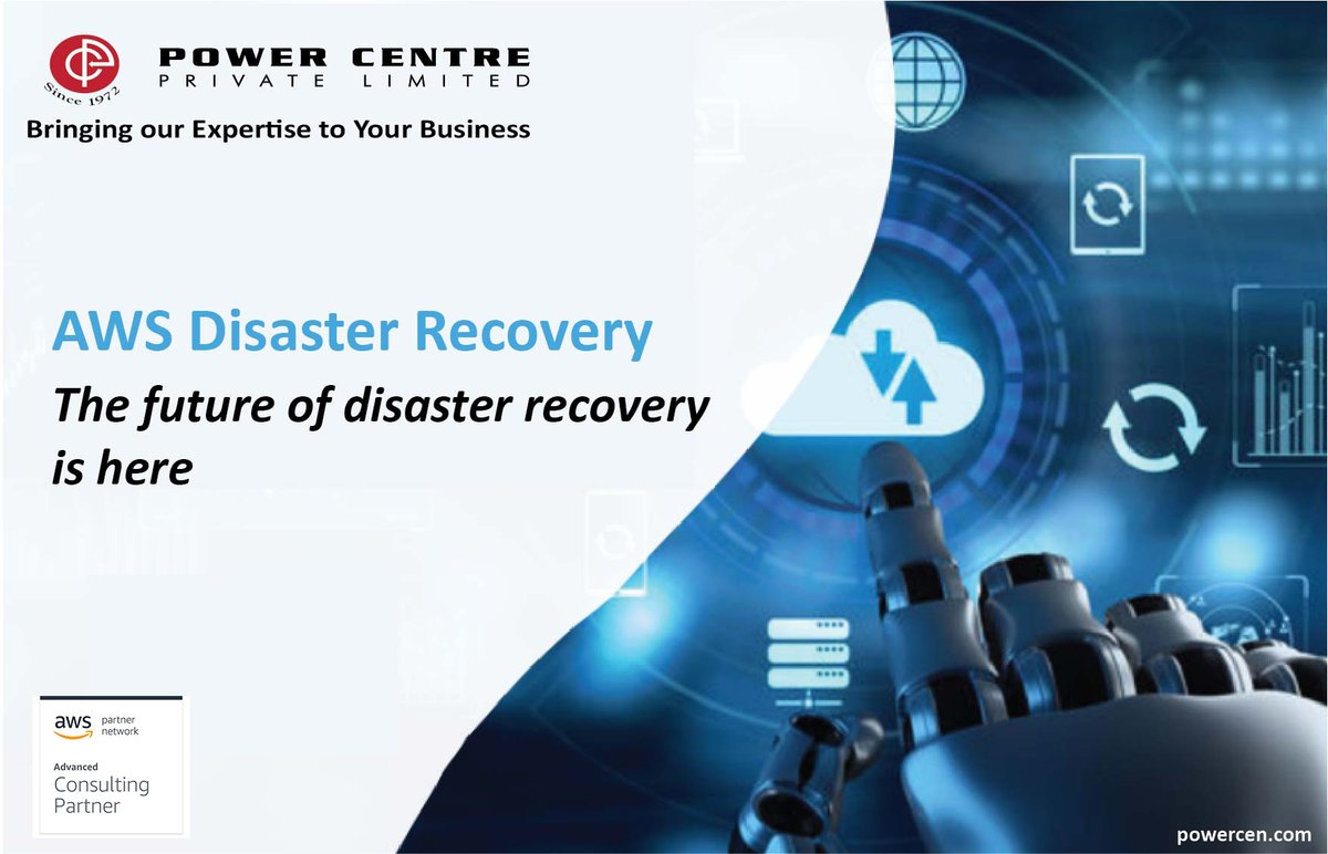 PowerCentre_IT's tweet image. Bulletproof your business against any disasters with automated backups, real-time replication & speedy recovery solutions.
Contact Power Centre to learn more - +91 9840281212 | digitalteam@powercen.com | powercen.com
#powercentre #innovation #awsadvancedpartner