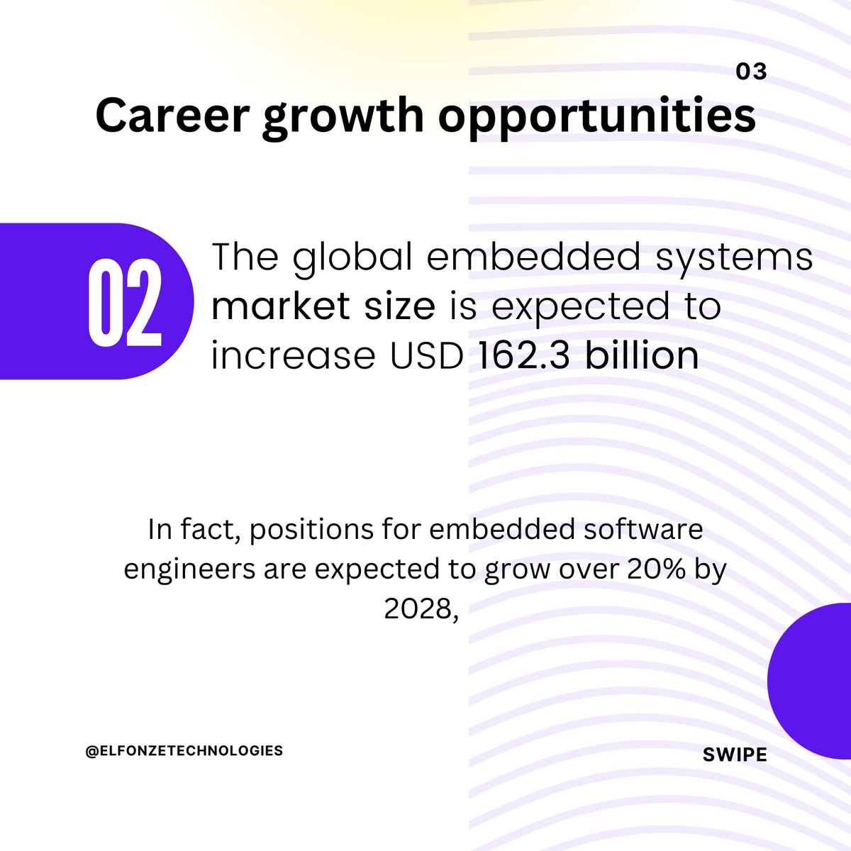 Elfonze_Tech's tweet image. 🧠 Unlock Infinite Possibilities with Embedded Systems! 💡 Here are 3⃣ reasons why you should dive into the world of #EmbeddedSystems: #embedded_placement_program
#Embedded_System
#Embedded_Course