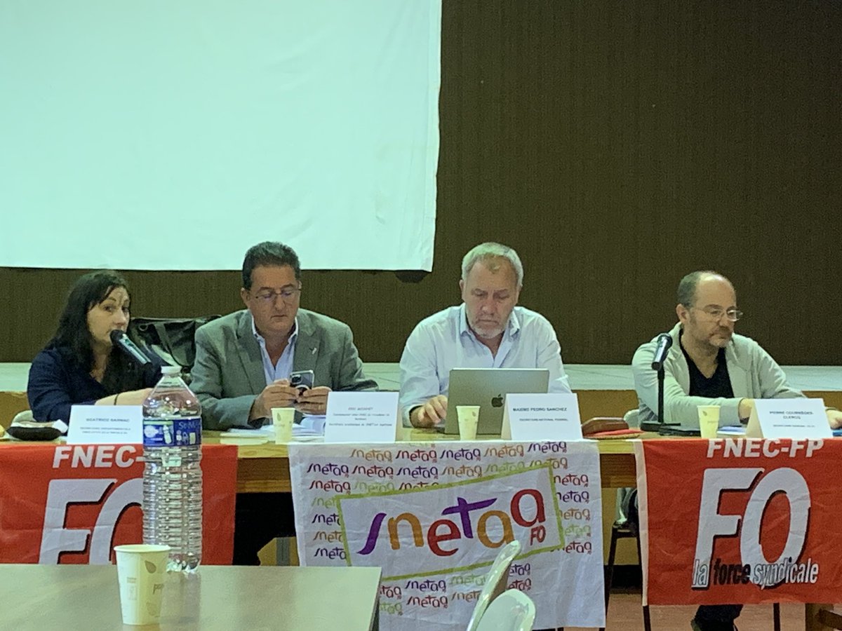 Snfolc24's tweet image. Ouverture de la réunion de la #FNEC FP-FO à la bourse du travail de Périgueux.