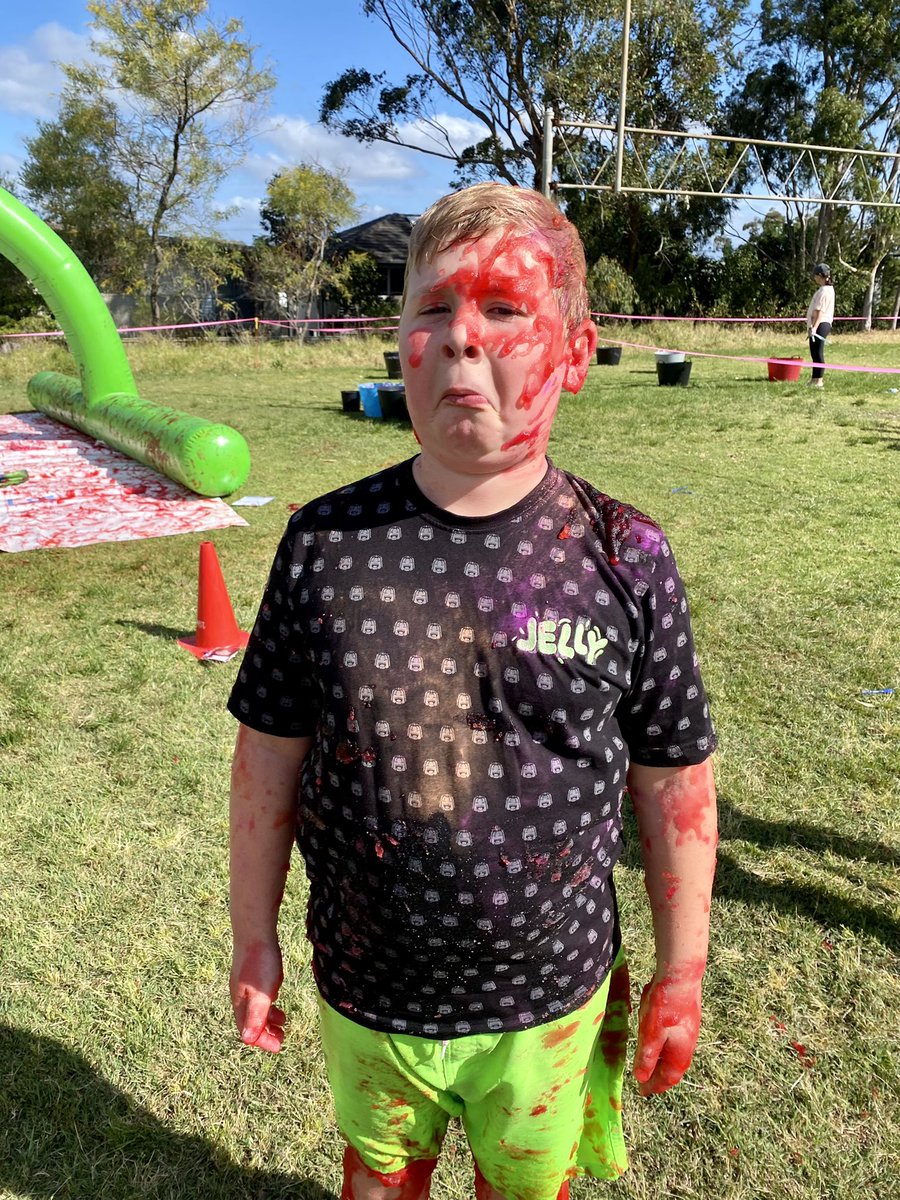 When your son comes home from school covered in slime! He says it was the best day at school ever! #slime #mess #school