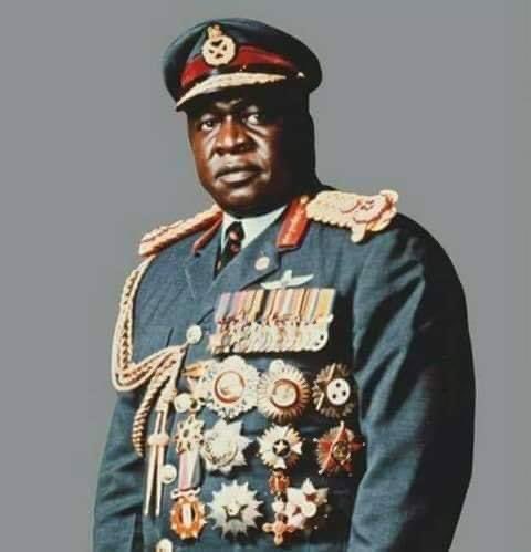 Joe__Bassey's tweet photo. In 1977, when Britain broke diplomatic relations with Uganda, Idi-Amin declared he had defeated the British and added "CBE" (Conqueror of the British Empire) to his title. Radio Uganda then announced his entire title:

"His Excellency, President for Life, Field Marshal Alhaji Doctor Idi Amin Dada, VC, DSO, MC, CBE, Lord of All the Beasts of the Earth and Fishes of the Seas and Conqueror of the British Empire in Africa in General and Uganda in Particular." #Africa