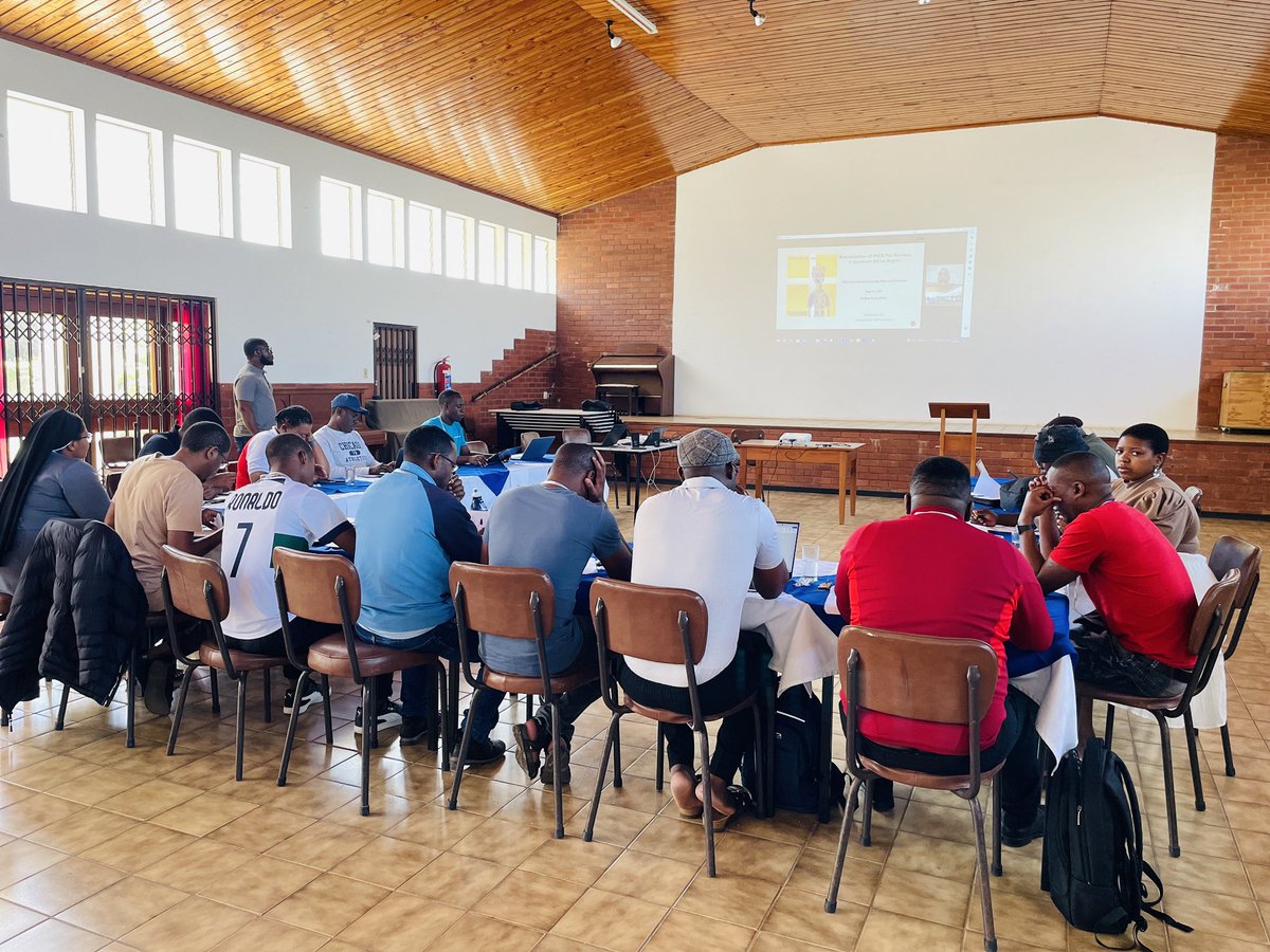 SirPardingtone's tweet photo. Synodality participation of young people includes capacitation of those who accompany youths. @ImcsAfrica Chaplains & Animators Faith Exchange (CAFE’) in Durban, South Coast. Chaplains, Animators, Students & Coordinators from 🇿🇼 🇸🇿 🇱🇸 🇿🇦 🇿🇲 🇲🇼 #DigitalSynod #AfricanSynodalityInitiative