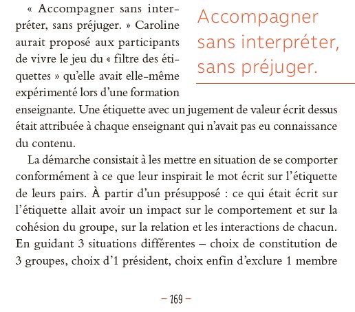 VincentPare2's tweet photo. La démarche du jeu des étiquettes, extraits du #romanpedagogique sur la communication positive avec les parents "On peut se dire un mot !" https://t.co/qzeTWZiCmJ