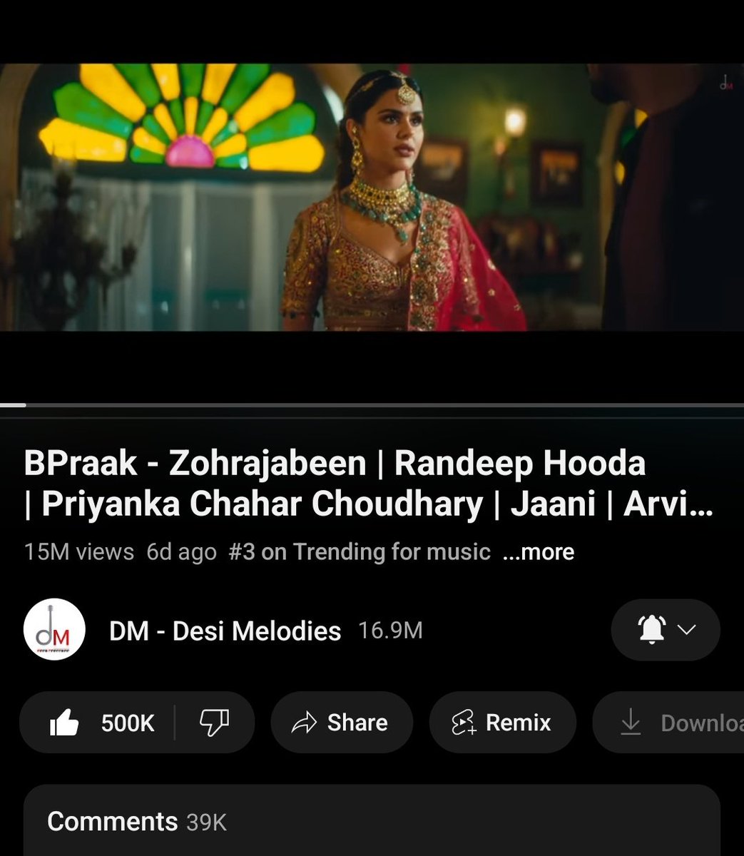 #ZohraJabeen Crossed 15 Million+ Views🔥

#3 Trending 🧿❤️

#ZohrajabeenOutNow
#PriyankaChaharChoudhary
#ZohrajabeenFtPriyanka
#RandeepHooda
#BPraak
#PriyAnkit