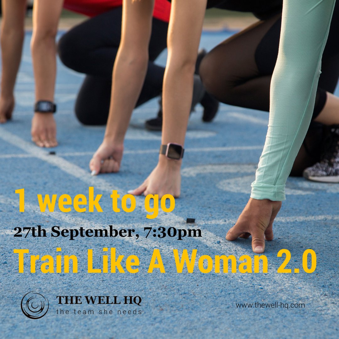 Don't miss out on the webinar everyone's been talking about! 

Our first Train Like A Woman in 18 months
600 people have already signed up

Join now: the-well-hq.mykajabi.com/trainlikeawoma…

#womenshealth #womeninsport #femaleathlete #pelvicfloor #cycletracking #coachingwomen