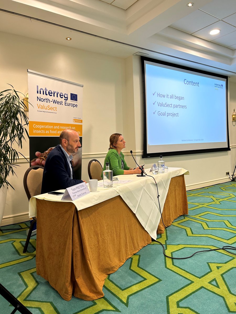 📢Sabine Van Miert <a href="/ThomasMoreBE/">Thomas More-hogeschool</a> comes back on the origin of #ValuSect, its development &amp; the network of partners working to obtain broad support for a real #insect market + the stimulation of innovation in the agrifood/feed industry🦗 #EdibleInsects #SustainableProtein