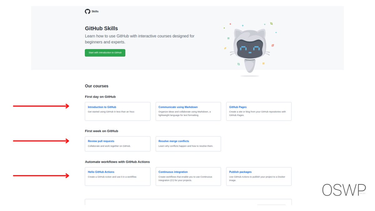 💡Open Source tip

Do you know? GitHub has interactive courses designed for beginners as well as experts. You will learn
✅ Git
✅ GitHub
✅ Actions
✅ Markdown

Start learning today - skills.github.com