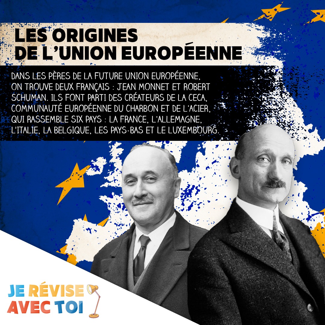 JeReviseAvecToi's tweet photo. 🇪🇺 Tu veux en savoir plus sur les origines de l’Union européenne ?
🎥 Tu peux regarder notre vidéo : https://t.co/6sa0vdXiIn

#histoire #UnionEuropéenne #France #Allemagne #Italie #Belgique #PaysBas #Luxembourg  #CECA #CEE https://t.co/Na8ebQNoqX