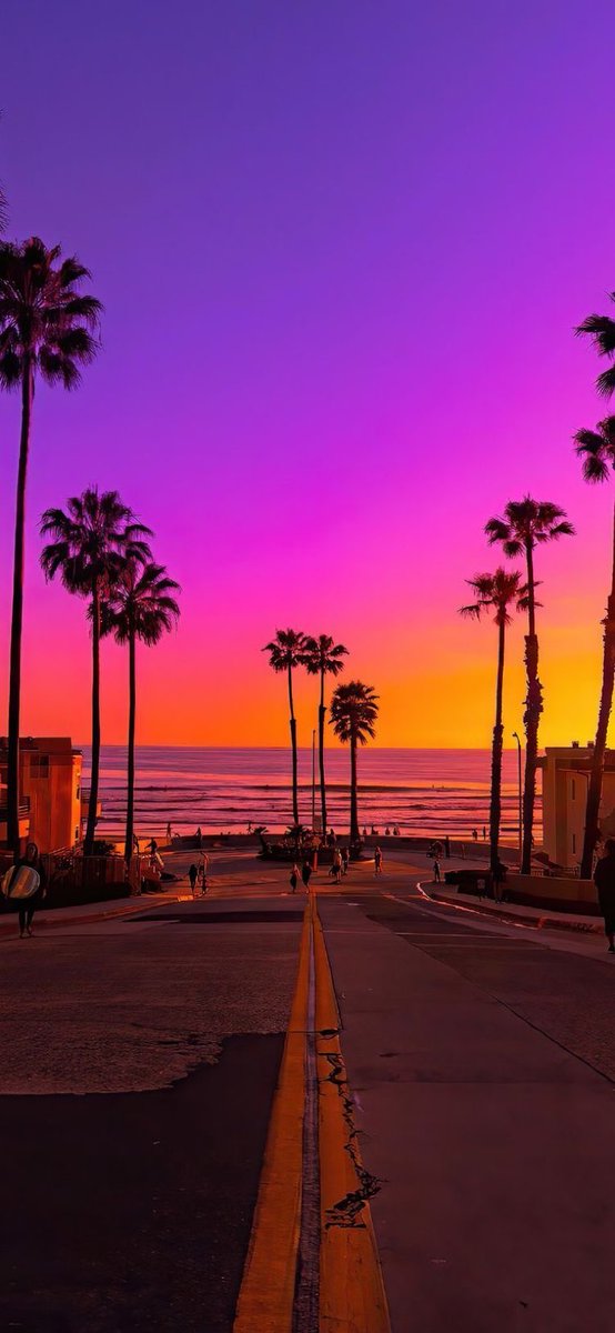 VisualVibes_X's tweet image. Sunset in California.