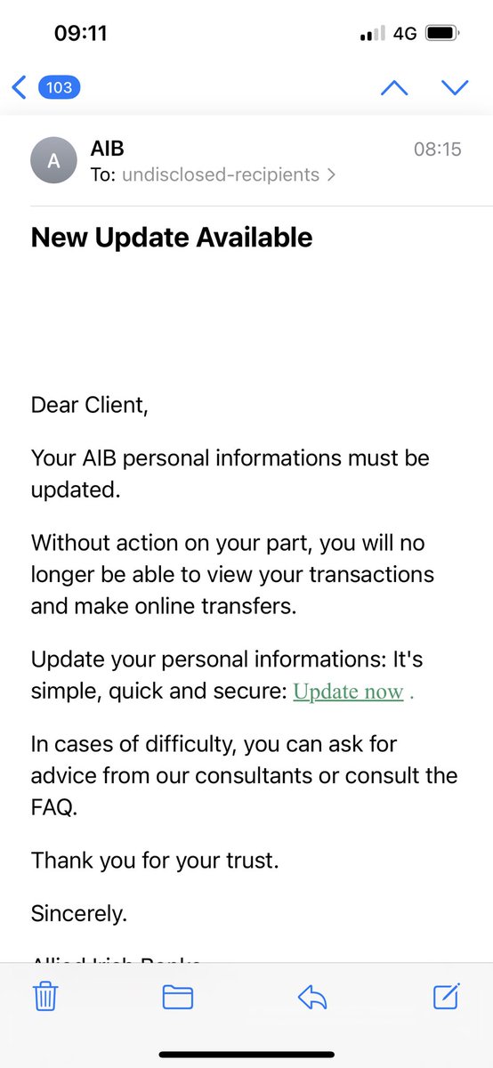 #Fraud #BankingFraud heads up @AskAIB