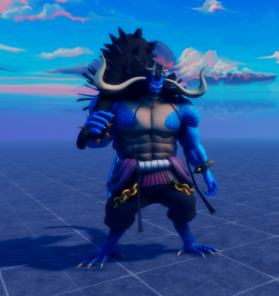 Dev_LateRBLX's tweet photo. #ONEPIECE📷 #RobloxDev #Roblox #RobloxDesigner
Old Drunken Kaido Hybrid I made
Modelled and Rigged by Me
Texture Help @_Xekami https://t.co/yWRJanEE9i