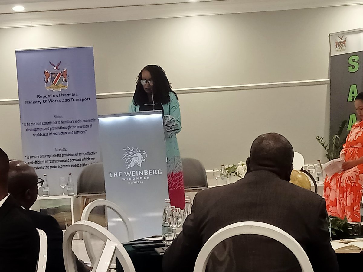 KenyaInNamibia's tweet photo. Granting 5th freedom rights to airlines will  enhance business and accelerate development of aviation sector on the African continent. Statement from Ms Adefunke Afeyemi - SG of Africa Civil Aviation Commission during her opening remarks at SAATM roadshow  -Windhoek https://t.co/MvMdygi5TM