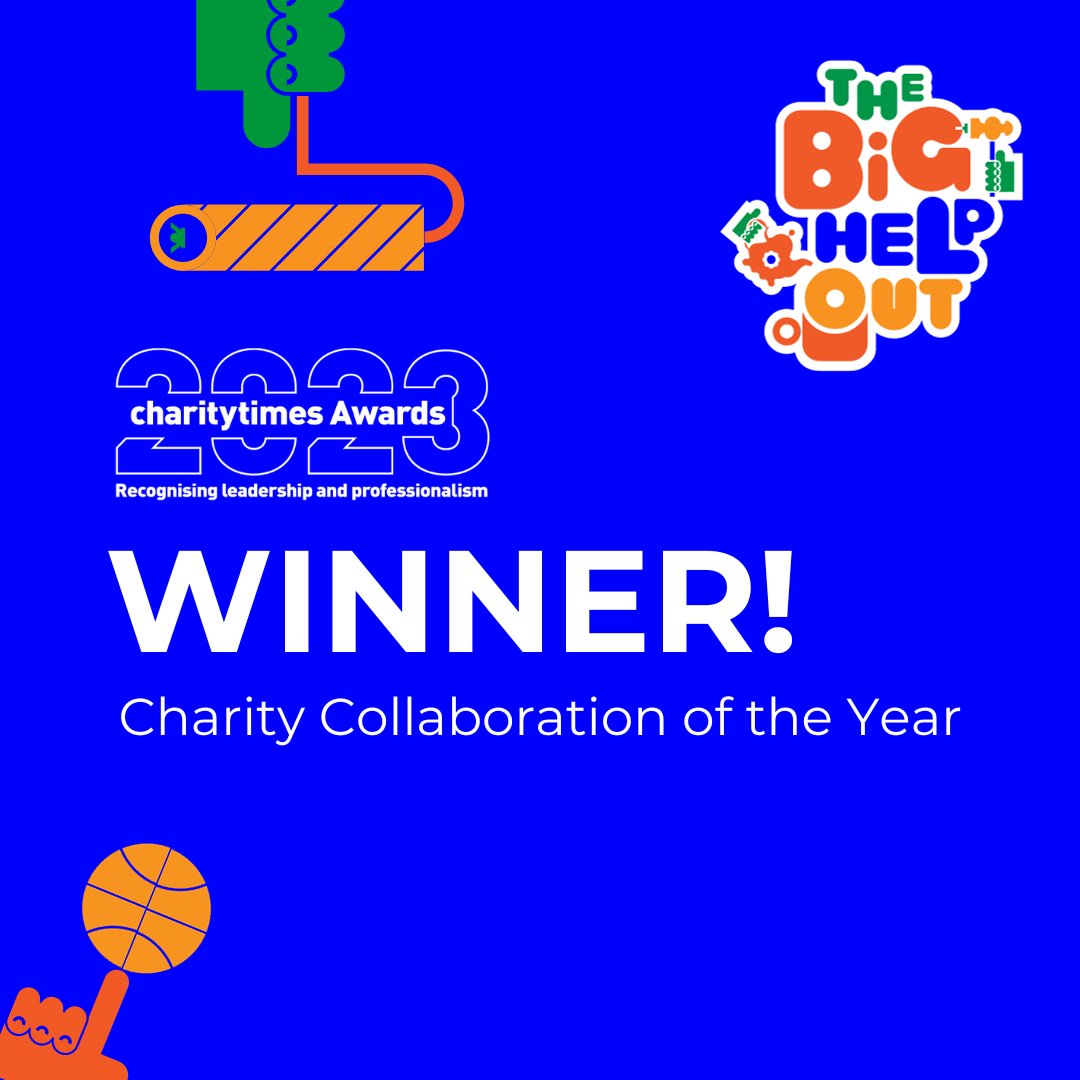 🌟 Incredible news! #TheBigHelpOut won at the @CharityTAwards last night, claiming the title of 'Charity Collaboration of the Year.' 🏆

This achievement is a testament to the remarkable 6.5 million individuals who came together to lend a hand. 🙌 

2024 date coming soon 👀