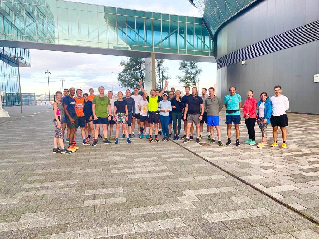 BritOrthopaedic's tweet photo. What a turn out for the morning run!!Fantastic start to the 3rd day of #BOAAC23 #orthotwitter https://t.co/GIeqgwvE6X