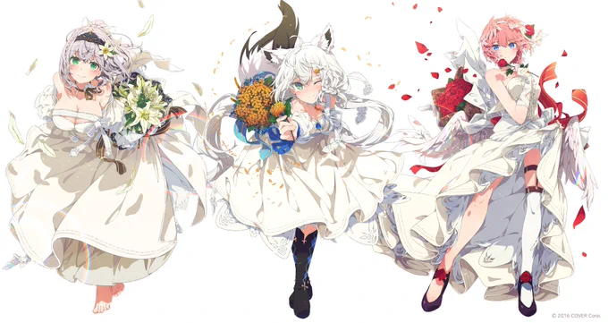 #ホロライブ × #天鷹酒造 【九尾】()タレント3名になぞらえた花をあしらったお酒『Flora』コラボパッケージイラストを描かせて頂きました。お酒好きも唸る絶品の味わいです#holoFloraまた本日よりコラボグッズも展開中みたいです。↓↓各種詳細はツリーにて↓↓ 