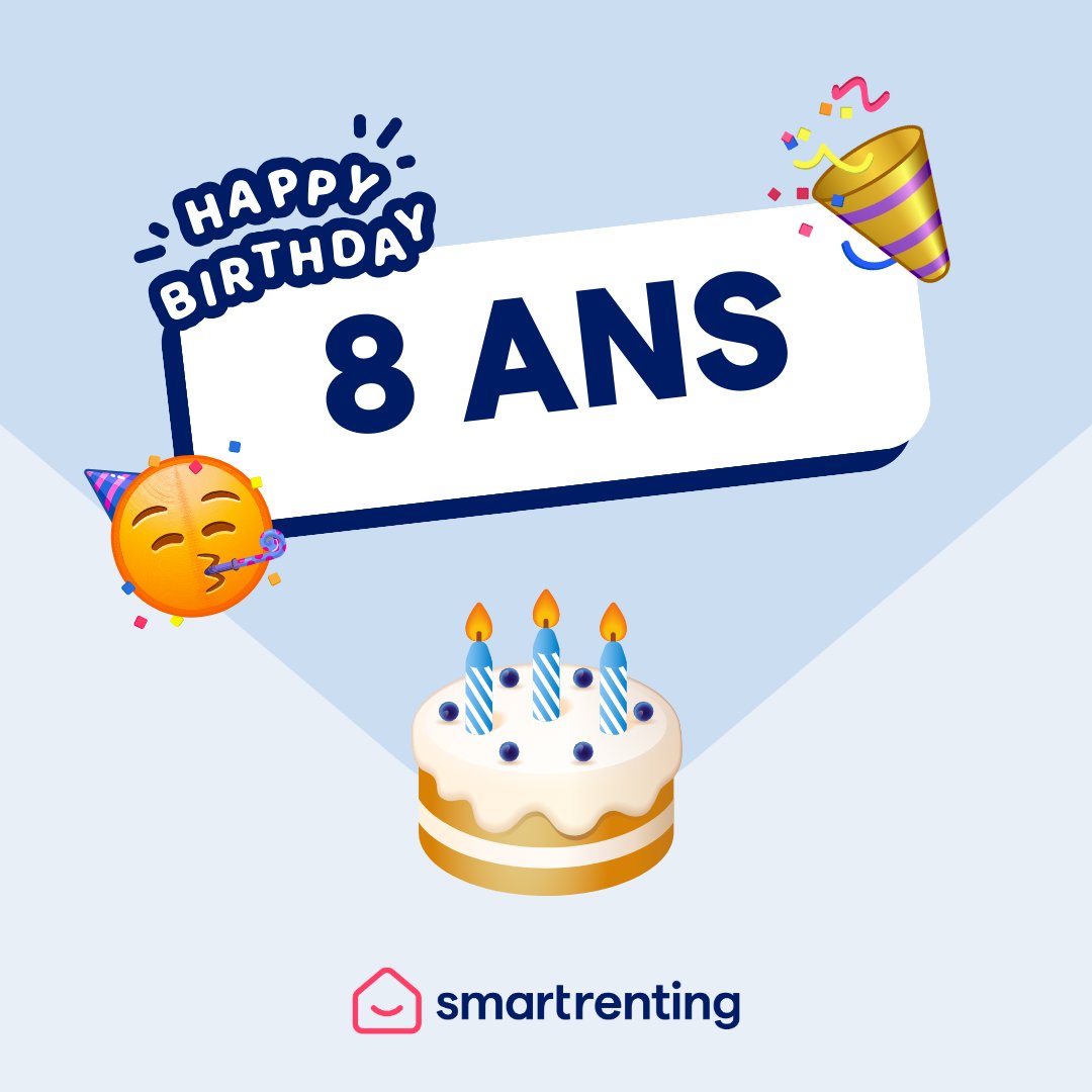 Smartrenting fête ses 8 ans ! 🎂 

C'est avec une immense fierté que nous célébrons aujourd'hui huit années de travail et d’évolution. 🥳 Il y a 8 ans, nous avons commencé avec une idée audacieuse : créer la première agence immo conçue pour voyager sans payer son loyer 🌍 Merci💙