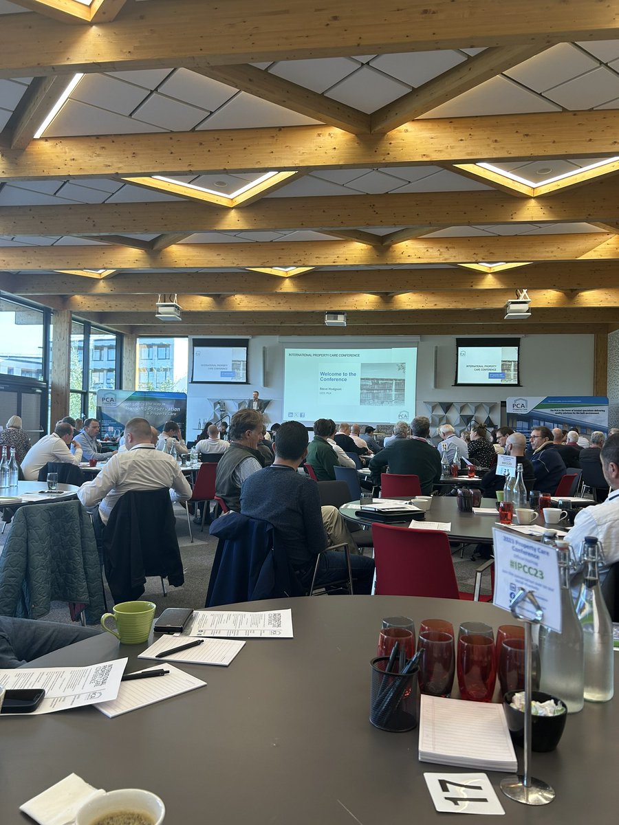 Here we are at the annual <a href="/PCAPropertyCare/">PCA Property Care</a> conference at the Slate in Warwick. Here to mingle &amp; learn from the experts in their field. #damp #preservation #CPD