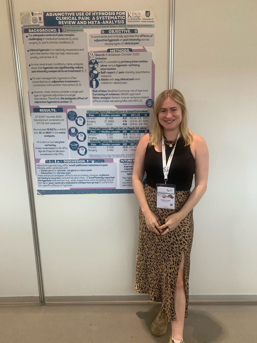Dr Felicity Braithwaite (@dr_flick_) on Twitter photo A HUGE systematic review on adjunctive #hypnosis for #pain led by the incredible <a href="/hannahgjones_/">Hannah Grace Jones</a> presenting today <a href="/EFIC_org/">European Pain Federation EFIC®</a> #EFIC2023 A HUGE systematic review on adjunctive #hypnosis for #pain led by the incredible <a href="/hannahgjones_/">Hannah Grace Jones</a> presenting today <a href="/EFIC_org/">European Pain Federation EFIC®</a> #EFIC2023