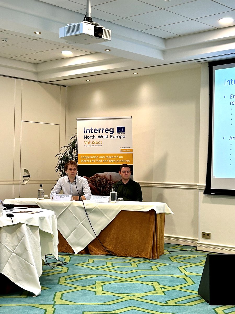 ➡️Interesting insights from Siebe Berrens <a href="/ThomasMoreBE/">Thomas More-hogeschool</a> and Carl Coudron @InagroBeitem on their research on rearing of mealworm, house cricket 🦗 &amp; black soldier fly and their low emissions of CO2 and NH3🌍
#NovelFood #SustainableFood #InsectFeed